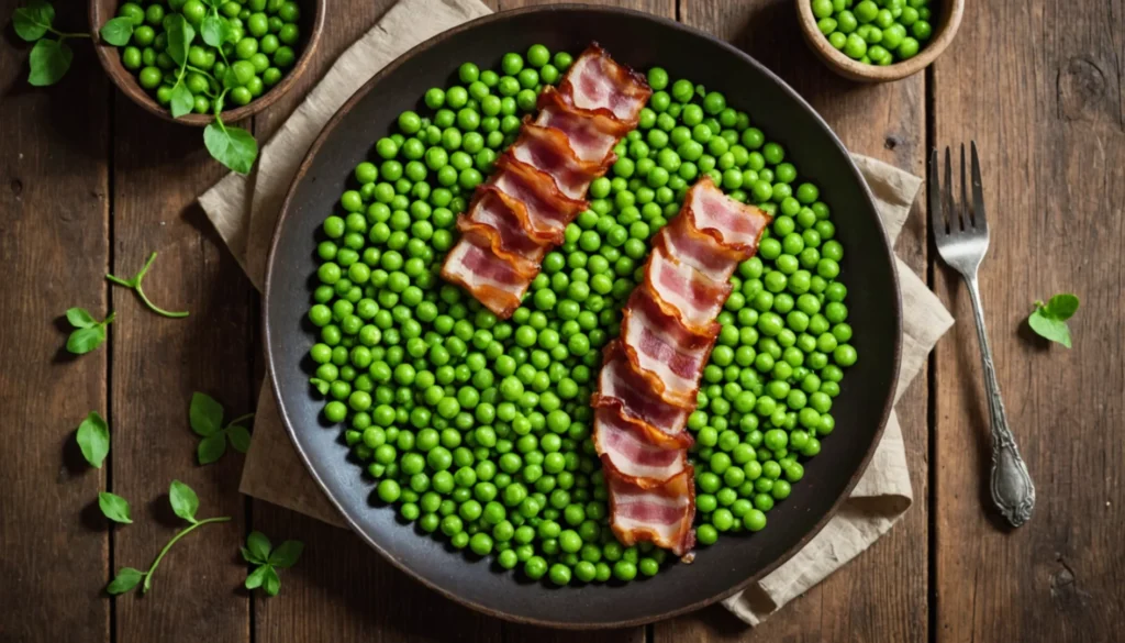 petits pois au lard